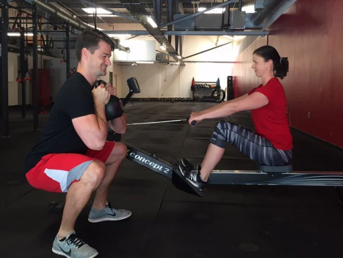 Kathryn Taylor Goblet Squat and Rowing