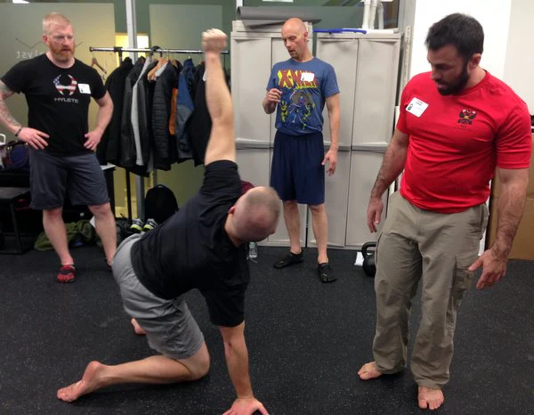 Teaching the get-up at the HKC
